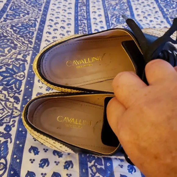 Cavallini Italian Leather Spectator Shoes - Italian Size 37 - US 6.5