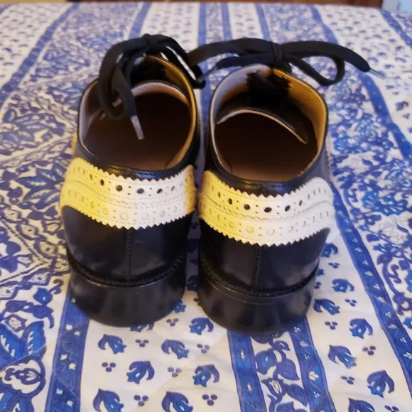 Cavallini Italian Leather Spectator Shoes - Italian Size 37 - US 6.5
