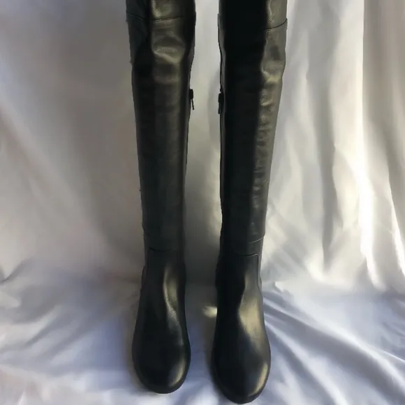 Charles David Military Over Knee Leather Boot 37 7