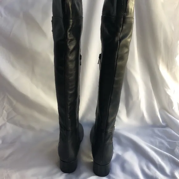 Charles David Military Over Knee Leather Boot 37 7