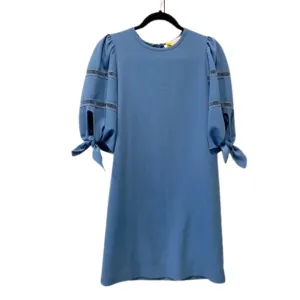 Chloè Riverside Blue Shift Dress Detailed 38 Like New See by Chloè