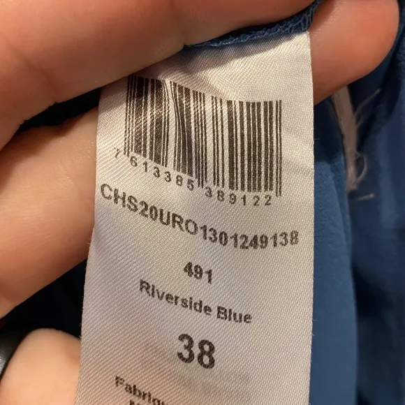 Chloè Riverside Blue Shift Dress Detailed 38 Like New See by Chloè