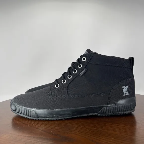 Chrome Industries 415 Shoes Men's 11.5 Black Canvas High Top Lace-Up Sneakers