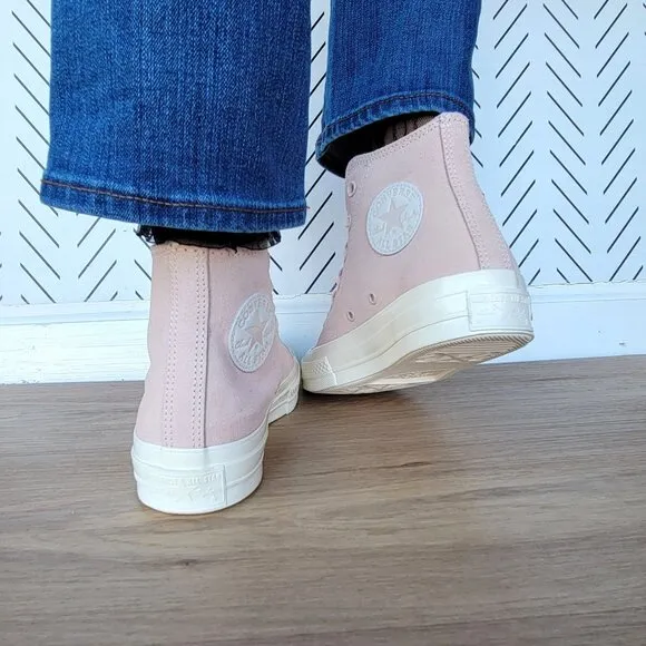 ⭐Chuck 70 High Top Suede Pebble Pink Peach Sneakers Size 8 Womens Shoes A07901C