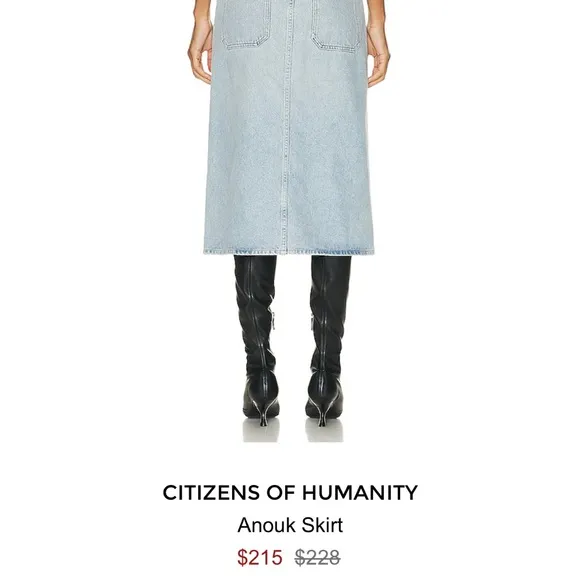 Citizens of Humanity “Anouk” denim skirt
