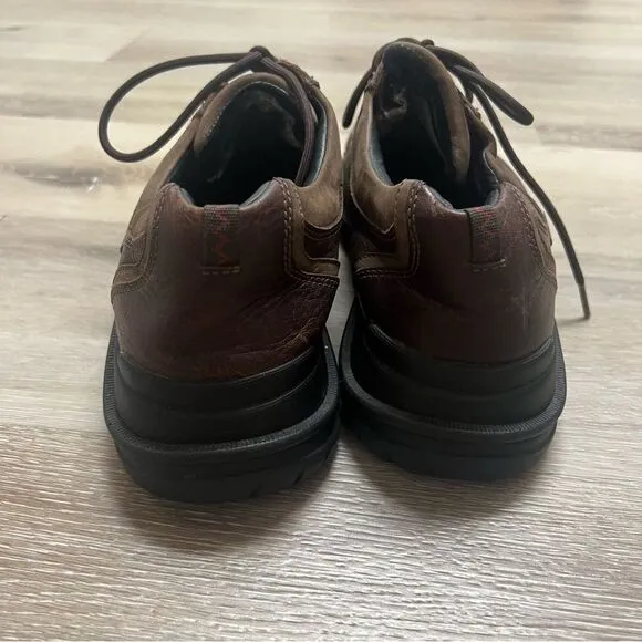 Clarks Mens Waterproof Brown Leather Gore-Tex Walking Shoes Size 9M 78921