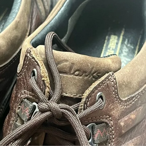 Clarks Mens Waterproof Brown Leather Gore-Tex Walking Shoes Size 9M 78921