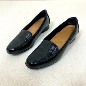 Clarks Women’s Slip On Black Leather Loafers
