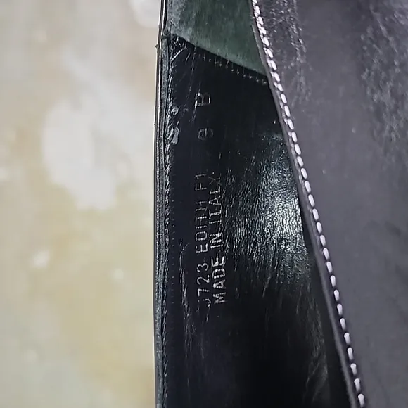 Coach &quot;Edith&quot; Black Leather Shoes Sz 9