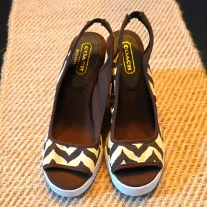 Coach Brown and Cream‎ Women's Shoes