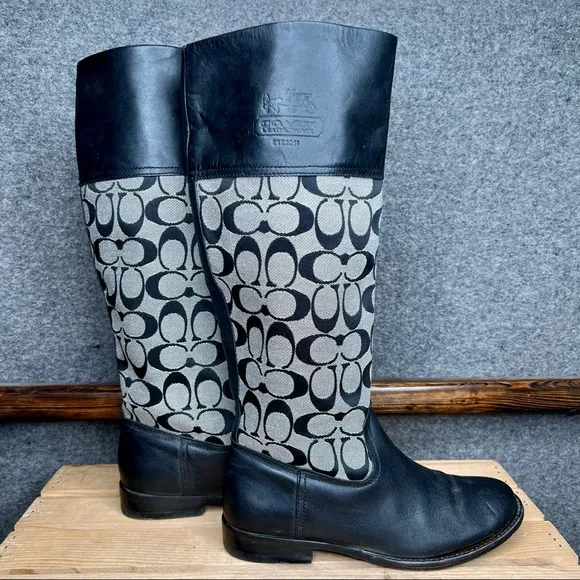 Coach Chrissi Signature Tall Riding Boots