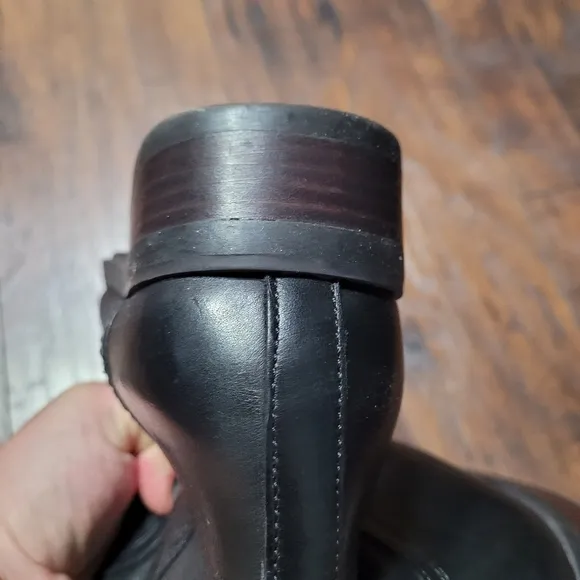 Coach Easton Black Leather Tall Boots size 9