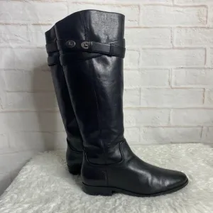 Coach Linette leather woman tall boots size 7.5B
