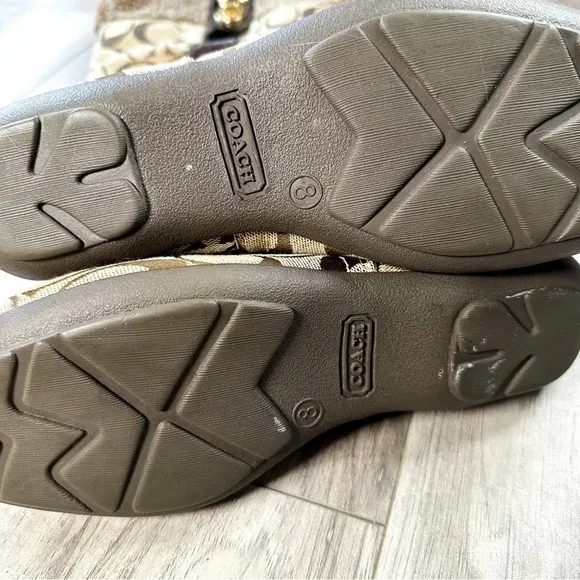 Coach Monogram Short Crinkle Boots