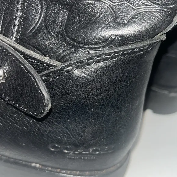 Coach tall black Virginia boots size 7