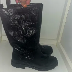 Coach tall black Virginia boots size 7