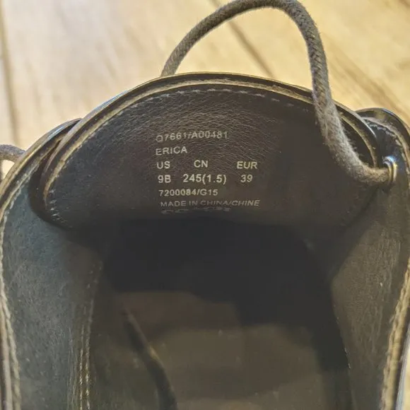 COACH women's oxford leather shoes size: 9 (B)