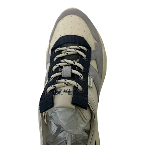 Coach Women's Sneaker Cream Crystal Runner Chalk Shoes Lace-Up Size 8.5 NIB