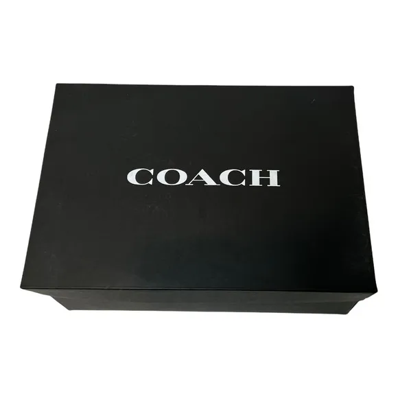 Coach Women's Sneaker Cream Crystal Runner Chalk Shoes Lace-Up Size 8.5 NIB