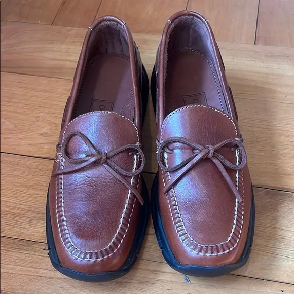 Cole Haan Country Mens Size 9 M Brown Leather Made in Mexico Slip On Shoes