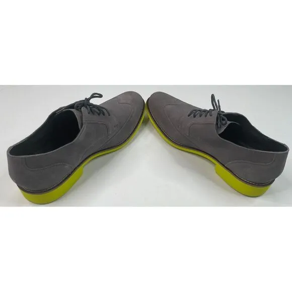 Cole‎ Haan Drake Eva Wing OX II Men's Charcoal Gray Suede Dress Shoes Size 13 M