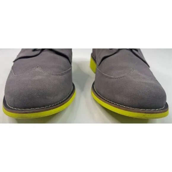 Cole‎ Haan Drake Eva Wing OX II Men's Charcoal Gray Suede Dress Shoes Size 13 M