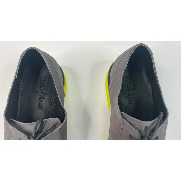 Cole‎ Haan Drake Eva Wing OX II Men's Charcoal Gray Suede Dress Shoes Size 13 M