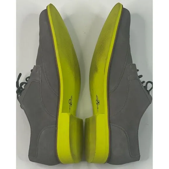 Cole‎ Haan Drake Eva Wing OX II Men's Charcoal Gray Suede Dress Shoes Size 13 M