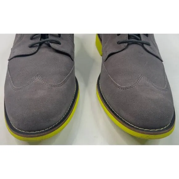 Cole‎ Haan Drake Eva Wing OX II Men's Charcoal Gray Suede Dress Shoes Size 13 M