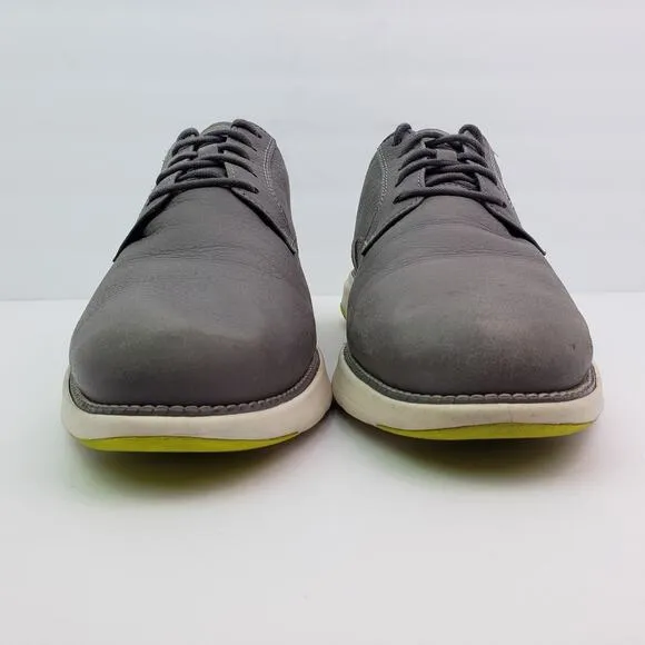 Cole Haan Grand Camden Mens Size 12 Gray Leather Oxford Sneaker Shoes C33830