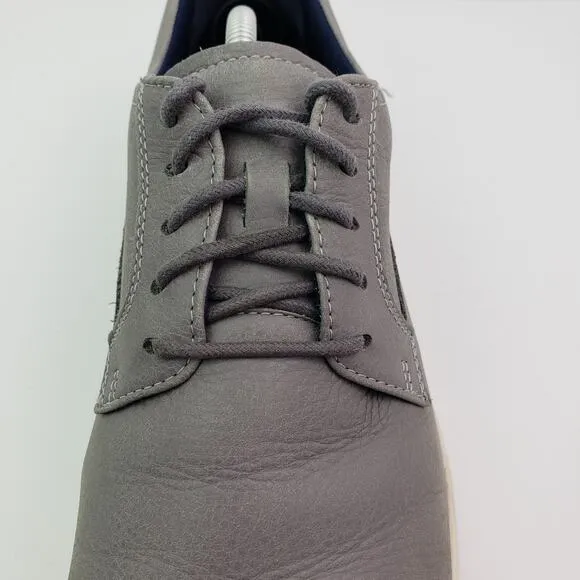 Cole Haan Grand Camden Mens Size 12 Gray Leather Oxford Sneaker Shoes C33830
