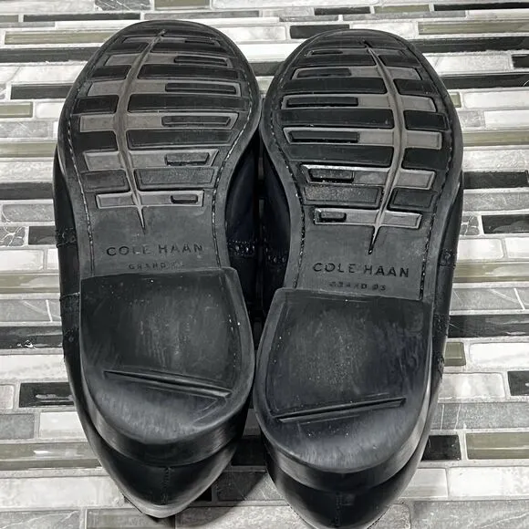 Cole Haan Grand OS C23793 Jefferson Leather Black Wingtip Shoes‎ Mens Size 13 M