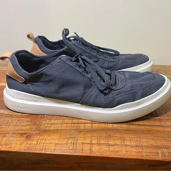 Cole Haan Grandpro Rally Navy Canvas Sneakers, Men’s Size 10