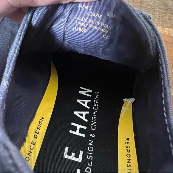 Cole Haan Grandpro Rally Navy Canvas Sneakers, Men’s Size 10