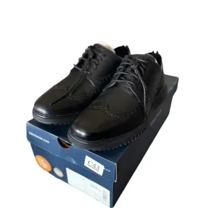 Cole Haan Men's Black Leather Shoes Men's Grand Wingtip Oxfords- Size 9