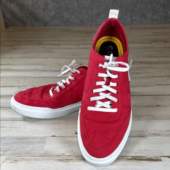 Cole Haan Men's Canvas Red Sneakers