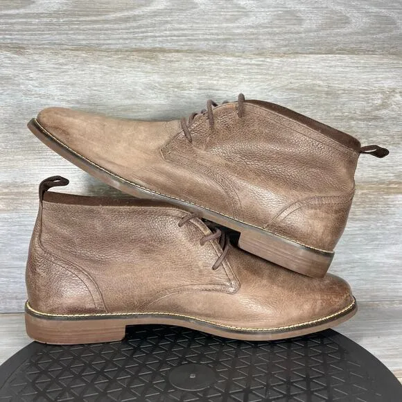 Cole Haan Mens Curtis II Chestnut Leather Chukka Boots Size 11 M