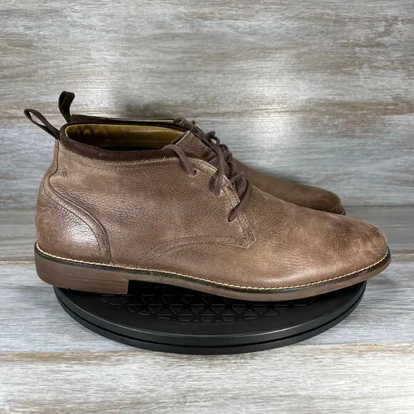 Cole Haan Mens Curtis II Chestnut Leather Chukka Boots Size 11 M