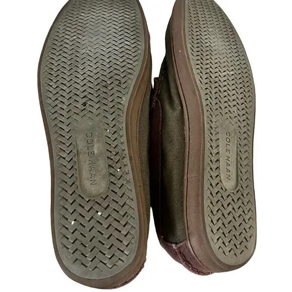 Cole Haan Men’s Nantucket Penny Loafer Size 9 Green Canvas Slip On Shoes
