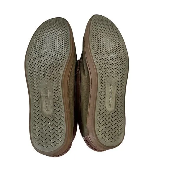 Cole Haan Men’s Nantucket Penny Loafer Size 9 Green Canvas Slip On Shoes