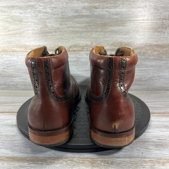 Cole Haan Men’s Williams Brown Leather Lace Up Wingtip Chukka Boots Size 10