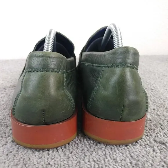 Cole Haan Monroe Penny Loafers Mens Size 10 Shoes Slip On Green Leather