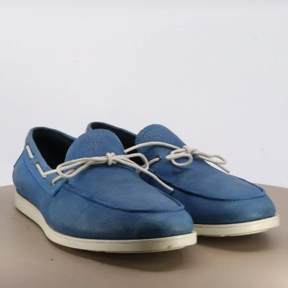 Cole Haan Nik Air Men's Boat Shoes Size 10 Leather Blue