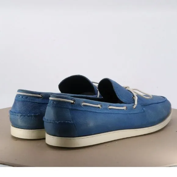 Cole Haan Nik Air Men's Boat Shoes Size 10 Leather Blue