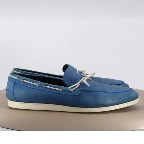 Cole Haan Nik Air Men's Boat Shoes Size 10 Leather Blue