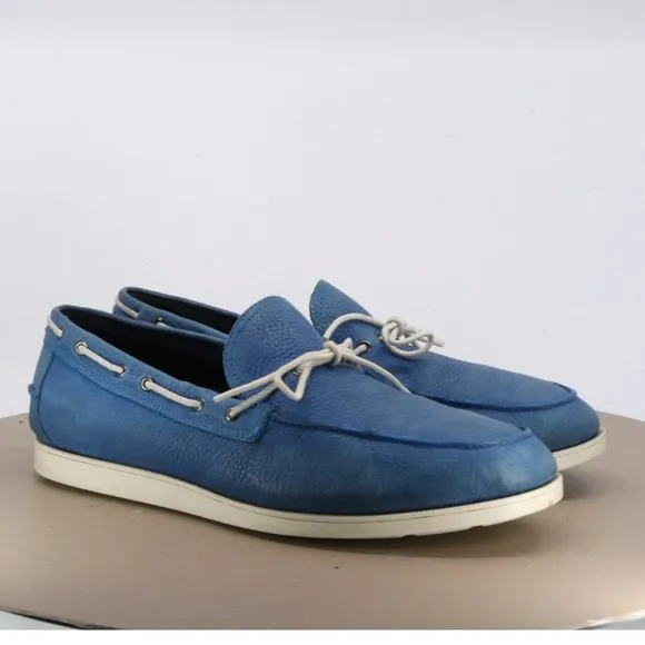 Cole Haan Nik Air Men's Boat Shoes Size 10 Leather Blue