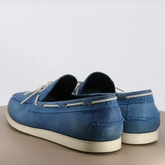 Cole Haan Nik Air Men's Boat Shoes Size 10 Leather Blue