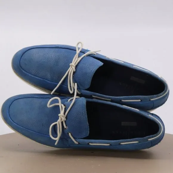 Cole Haan Nik Air Men's Boat Shoes Size 10 Leather Blue