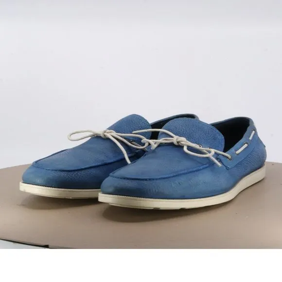 Cole Haan Nik Air Men's Boat Shoes Size 10 Leather Blue