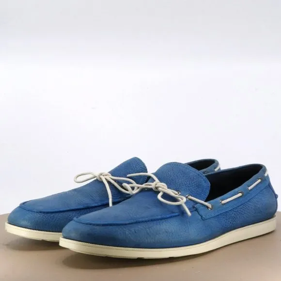 Cole Haan Nik Air Men's Boat Shoes Size 10 Leather Blue